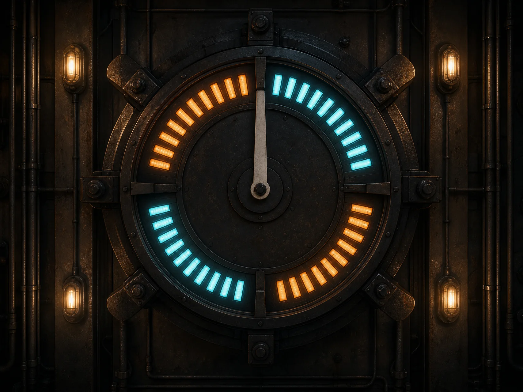 Physical release clock with phase ticks